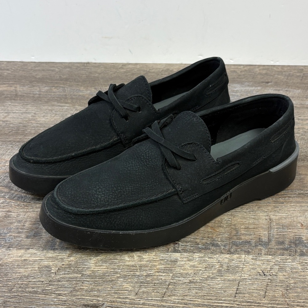 👞 Sperry Men’s Gold Cup Plushwave Boat Shoes | Black Leather | Size 9